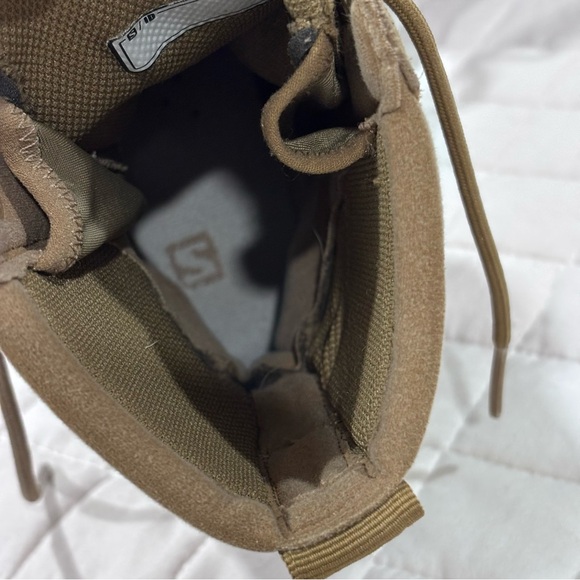 Salomon Forces Guardian Tactical Boots Coyote Brown Women 6 1/2 Combat Boot Tan - Picture 11 of 13